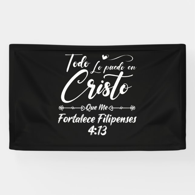 Lona Biblia religiosa cristiana Verse 4 13 filipinos (Horizontal)