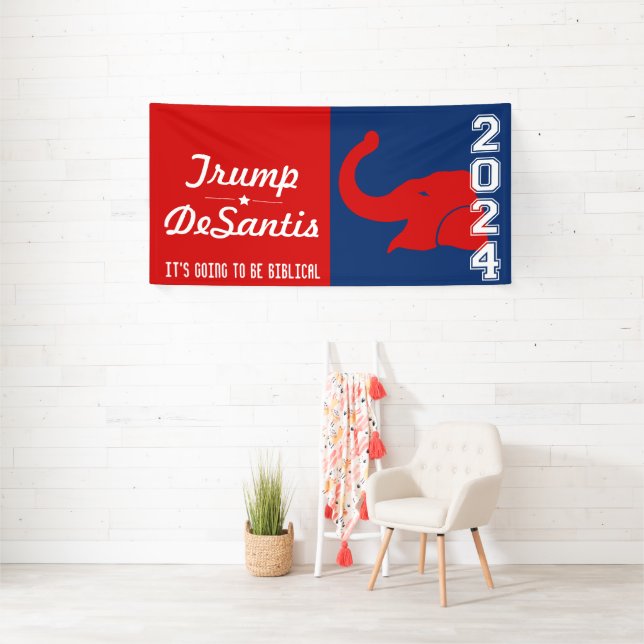 LONA BIBLIOTECA DE TRUMP DESANTIS 2024 (in situ)