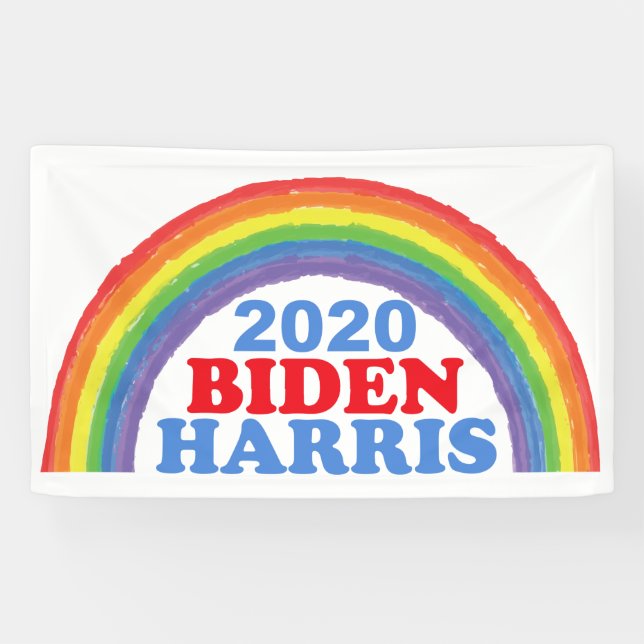 Lona Biden Harris 2020 Rainbow (Horizontal)