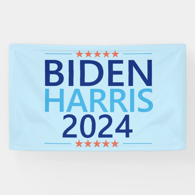 Lona Biden Harris 2024 por las elecciones presidenciale (Horizontal)