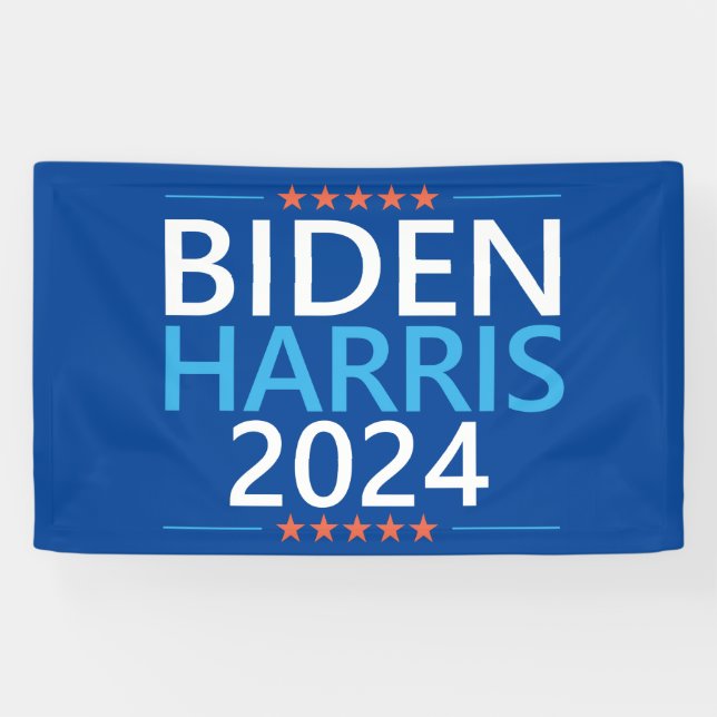 Lona Biden Harris 2024 por las elecciones presidenciale (Horizontal)