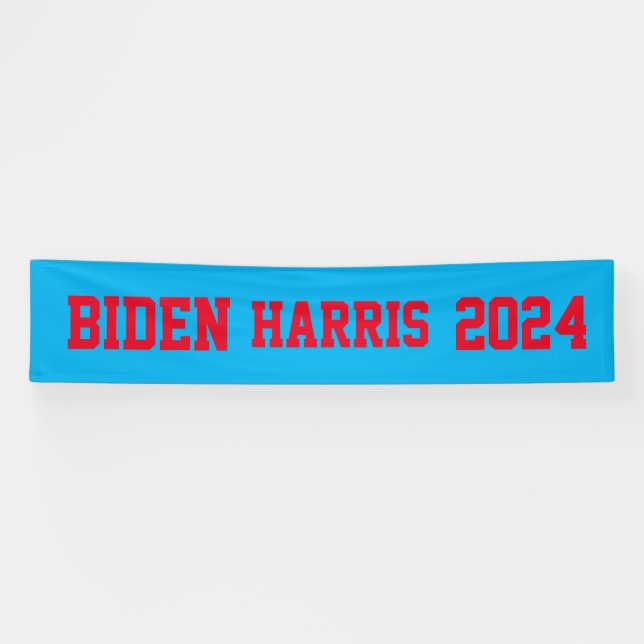 Lona Biden Harris 2024 rojo y azul (Horizontal)