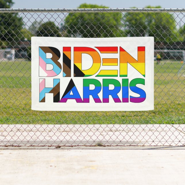 Lona Biden Harris Orgullo Progresista LGBTQ+ (In situ)