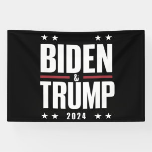 Lona Biden Trump 2024 Divertida Elección Presidencial V