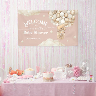 Lona Bienvenida a Baby Shower Bear Bear Bearly Wait