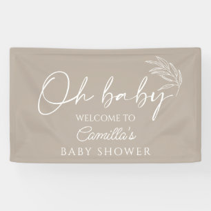 Lona Bienvenida a Baby Shower Neutral para el género de