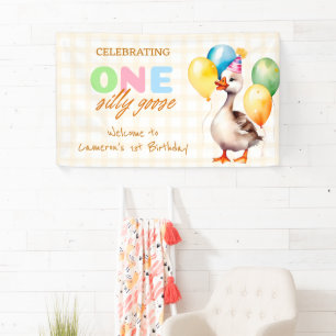 Lona Bienvenida a Chica de primer cumpleaños de One Sil