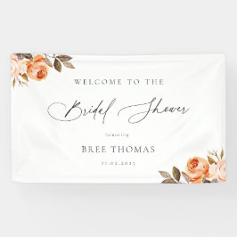 Lona Bienvenida a Earthy Autumn Floral Bridal Shower