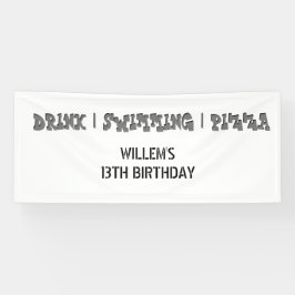 Lona Bienvenida a fiesta de cumpleaños del Fiesta de la