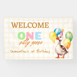 Lona Bienvenida a Fiesta de primer cumpleaños de Cute O