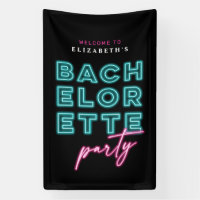 Bienvenida a Fiesta Neon Blue & Pink Bach