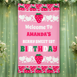 Lona Bienvenida a la celebración del primer cumpleaños 