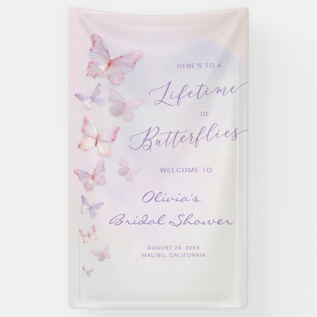 Lona Bienvenida a la Despedida de Soltera: Una Vida de  (Vertical)