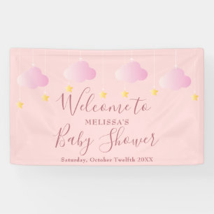 Lona Bienvenida a la ducha de la bebé Twinkle Sprinkle 