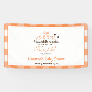 Lona Bienvenida a la Fiesta de Bebé Calabacita Dulce Na
