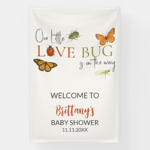 Lona Bienvenida a la fiesta de bebé Little Love Bug