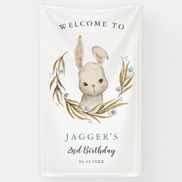 Lona Bienvenida a la fiesta de cumpleaños del chico con