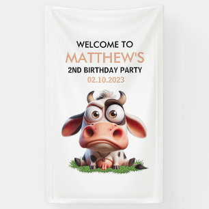 Lona Bienvenida a la fiesta de cumpleaños número 2 de g