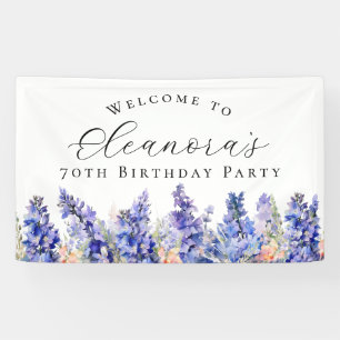 Lona Bienvenida a la Flor de Nacimiento en la Fiesta de