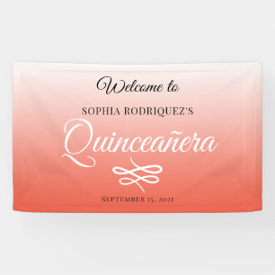 Lona Bienvenida a la Quinceañera Cumpleaños 15 en Naran