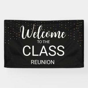 Lona bienvenida a la reunión de clase