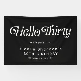 Lona Bienvenida a los 30 Años del Día 30 Retro