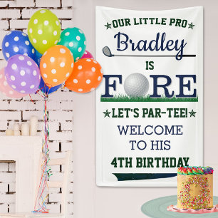 Lona Bienvenida a los 4 cumpleaños del Golf PAR-TEE