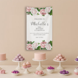 Lona Bienvenida a los 50 cumpleaños de la Flora de Vint