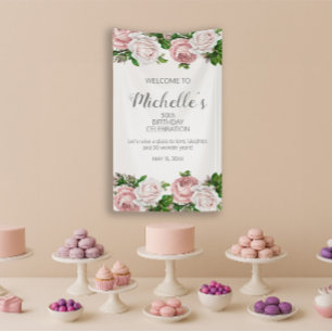 Lona Bienvenida a los 50 cumpleaños de la Flora de Vint