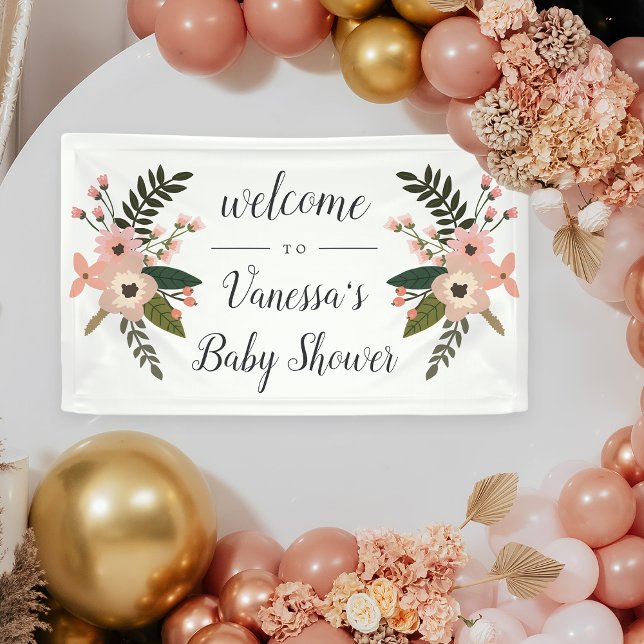 Lona Bienvenida a Peach Meadow Bridal o Baby Shower (Subido por el creador)