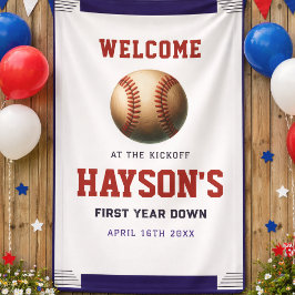 Lona Bienvenida al 1er cumpleaños de First Year Down Ba