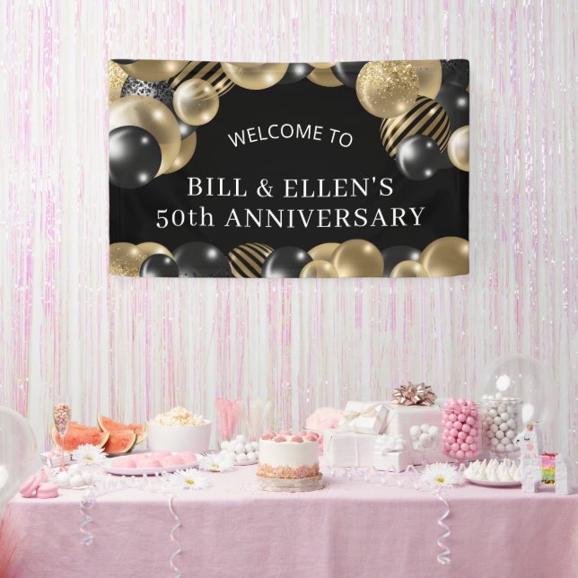 Lona Bienvenida al 50 aniversario del Oro Negro (Fiesta)