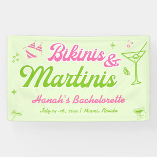 Lona Bienvenida al Fiesta Bikinis y Martinis Bach
