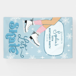 Lona Bienvenida al Fiesta de Patinaje sobre Hielo Cumpl