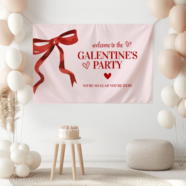 Lona Bienvenida al Fiesta del Día del personalizado Red (Subido por el creador)
