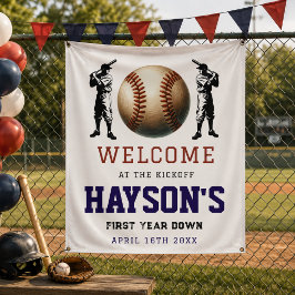 Lona Bienvenida al primer cumpleaños de First Year Down
