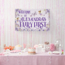 Bienvenida al primer cumpleaños de la hada floral 