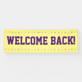 Lona Bienvenida Atrás - Reabriendo Banner