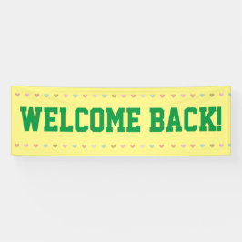 Lona Bienvenida Atrás - Reabriendo Banner