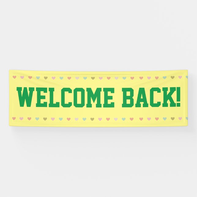 Lona Bienvenida Atrás - Reabriendo Banner (Horizontal)