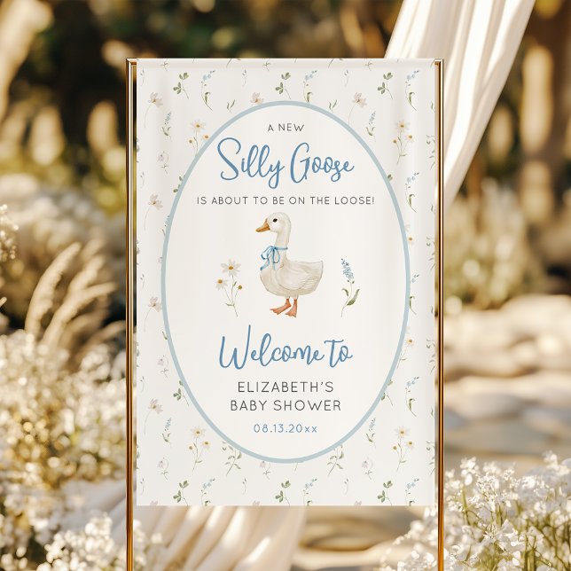 Lona Bienvenida Baby Shower a Silly Goose Wildflower Bo (Subido por el creador)