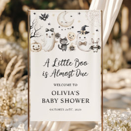 Lona Bienvenida Baby Shower de Little Boo Ghost Hallowe