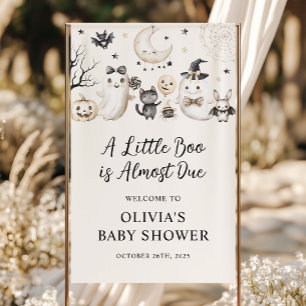 Lona Bienvenida Baby Shower de Little Boo Ghost Hallowe