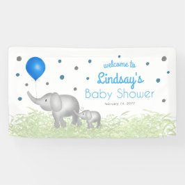 Lona Bienvenida Baby Shower para Elephant Boy