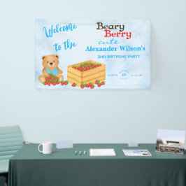 Lona Bienvenida Beary Berry Cute Blue Strawberry Cub