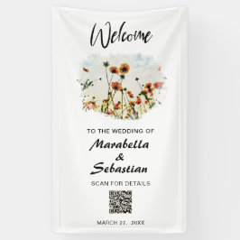 Lona *~* BIENVENIDA Boda Poppy Floral AR9