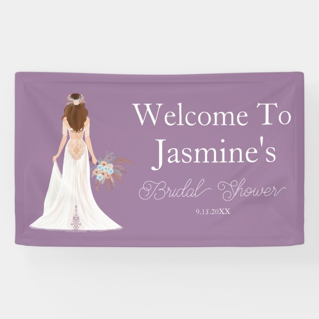 Lona Bienvenida Boho Brunette Hair Bride (Horizontal)