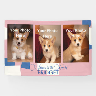 Lona Bienvenida Casa Nueva Cachorra, Ducha De Cachorro