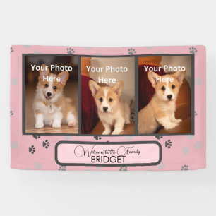 Lona Bienvenida Casa Nueva Cachorra, Ducha De Cachorro