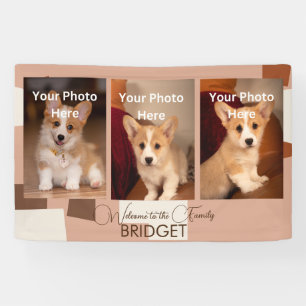 Lona Bienvenida Casa Nueva Cachorra, Ducha De Cachorro